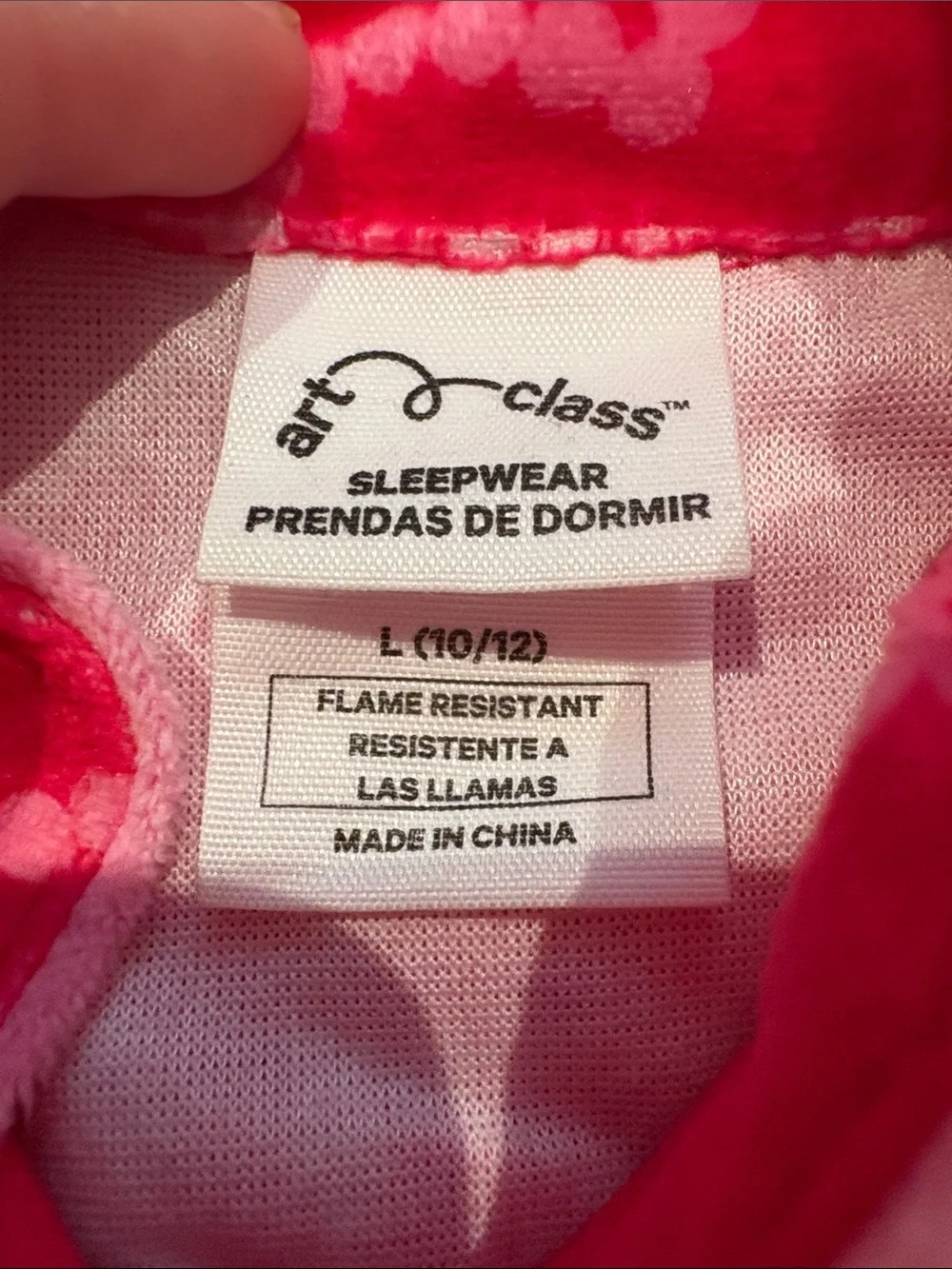 Kids long sleeve pink heart pj top with matching pj shorts